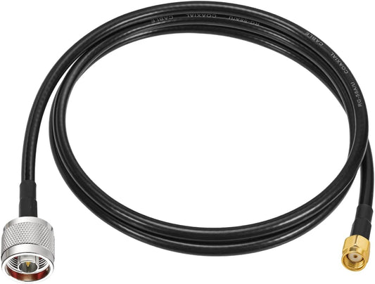 RP-SMA Male with Female Pin to N Type Male Plug RG58 Coax Cable 3 Feet