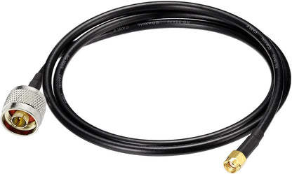 RP-SMA Male with Female Pin to N Type Male Plug RG58 Coax Cable 3 Feet