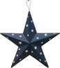 Patriotic Metal Barn Star Wall Decor, 12 Hanging Ry Rustic Metal Star for July 4Th Decoration (Blue)