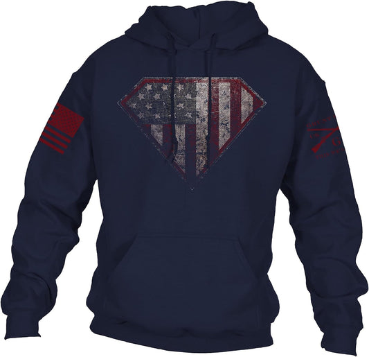 Super Patriot 2.0 Unisex Patriotic Pullover Hoodie