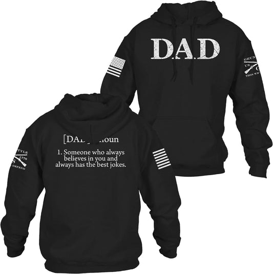 Men'S Graphic Dad Defined Hoodie 4Xlarge